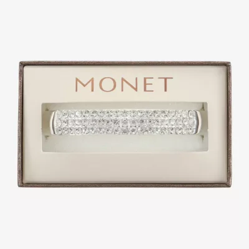 Monet Jewelry Gold Tone Womens Glass Bangle Bracelet