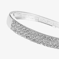 Monet Jewelry Gold Tone Womens Glass Bangle Bracelet