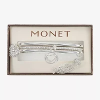 Monet Jewelry Charm Tassel Womens 3-pc. Glass Bracelet Set