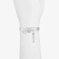 Monet Jewelry Charm Tassel Womens 3-pc. Glass Bracelet Set