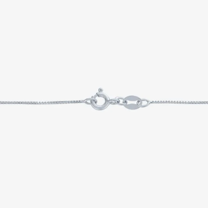 Si2-I1/G-H Womens 1/2 CT. T.W. Lab Grown White Diamond Sterling Silver 18 Inch Pendant Necklace