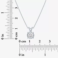 Si2-I1/G-H Womens 1/2 CT. T.W. Lab Grown White Diamond Sterling Silver 18 Inch Pendant Necklace