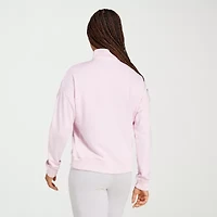 adidas Womens Mock Neck Long Sleeve Active Quarter-Zip Pullover