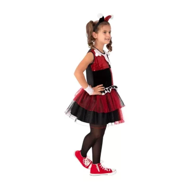 Little & Big Kid Girls Harley Quinn DC Comics 4-pc. Costume