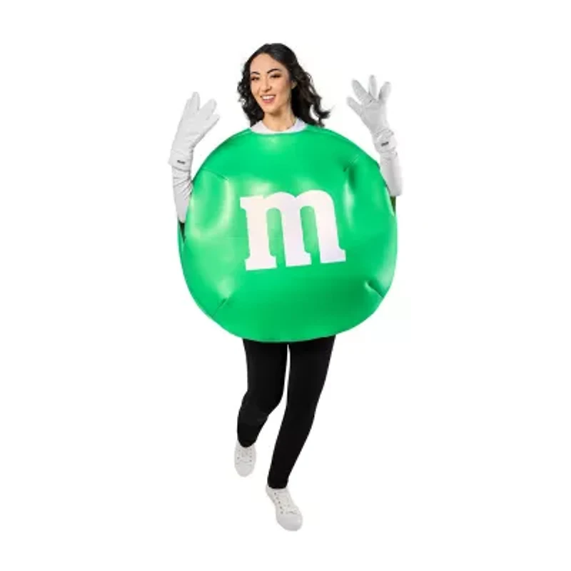 Unisex Adult Green M&M 3-pc. Costume