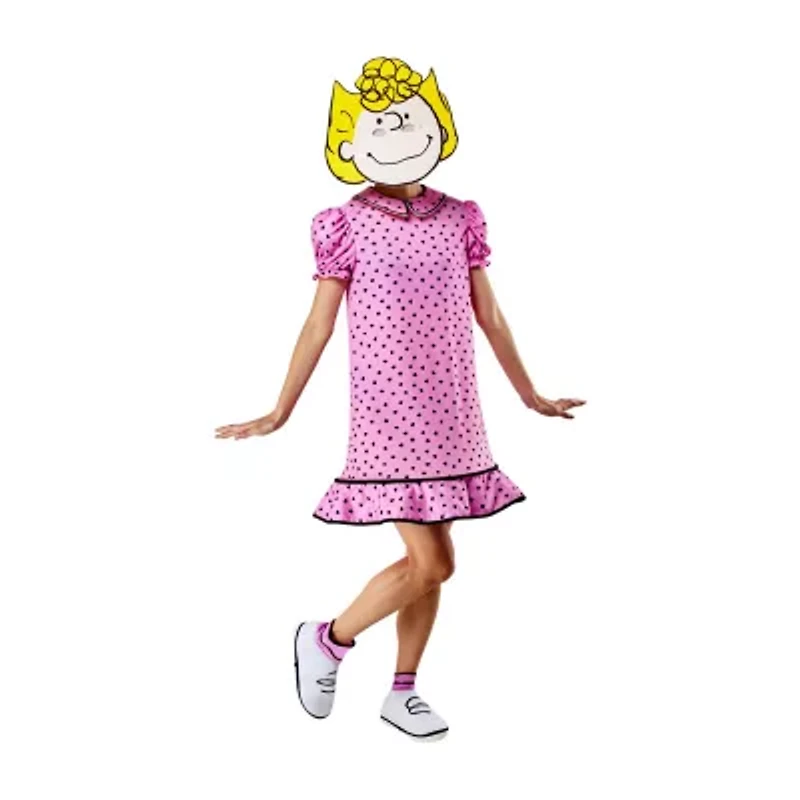 Womens Sally Peanuts 4-pc. Costume