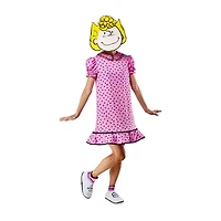 Womens Sally Peanuts 4-pc. Costume