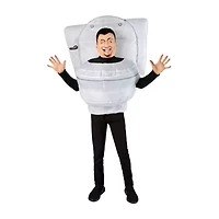 Little & Big Kid Boys Skibidi Toilet Inflatable 2-pc. Costume