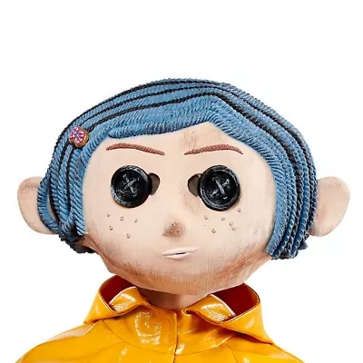 Womens Coraline Doll Deluxe Mask Costume Accessory