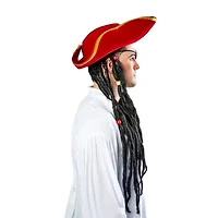 Mens Rum Pirate Hat Costume Accessory
