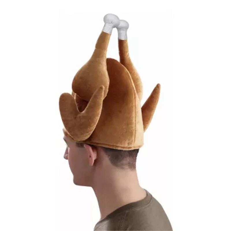 Unisex Adult Roasted Turkey Hat Costume Accessory