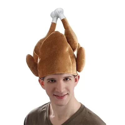 Unisex Adult Roasted Turkey Hat Costume Accessory