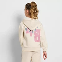 PUMA Big Kid Girls Long Sleeve Fleece Zipper Active Hoodie
