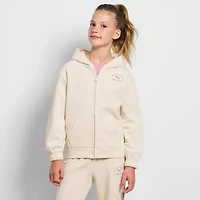 PUMA Big Kid Girls Long Sleeve Fleece Zipper Active Hoodie