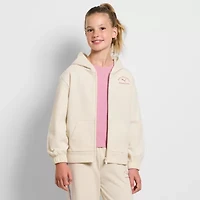 PUMA Big Kid Girls Long Sleeve Fleece Zipper Active Hoodie