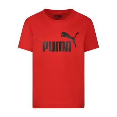 PUMA Big Boys Crew Neck Short Sleeve Graphic T-Shirt