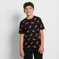 PUMA Big Kid Boys Crew Neck Short Sleeve Regular Fit Graphic T-Shirt
