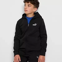 PUMA Big Kid Boys Long Sleeve Fleece Zipper Hoodie