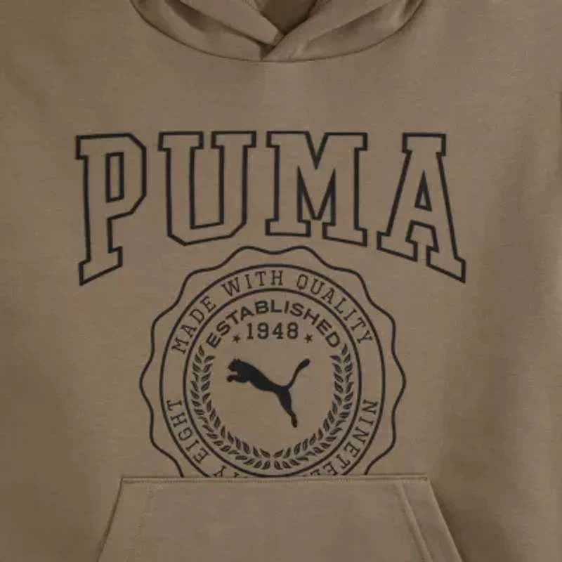 PUMA Big Kid Boys Long Sleeve Fleece Active Hoodie