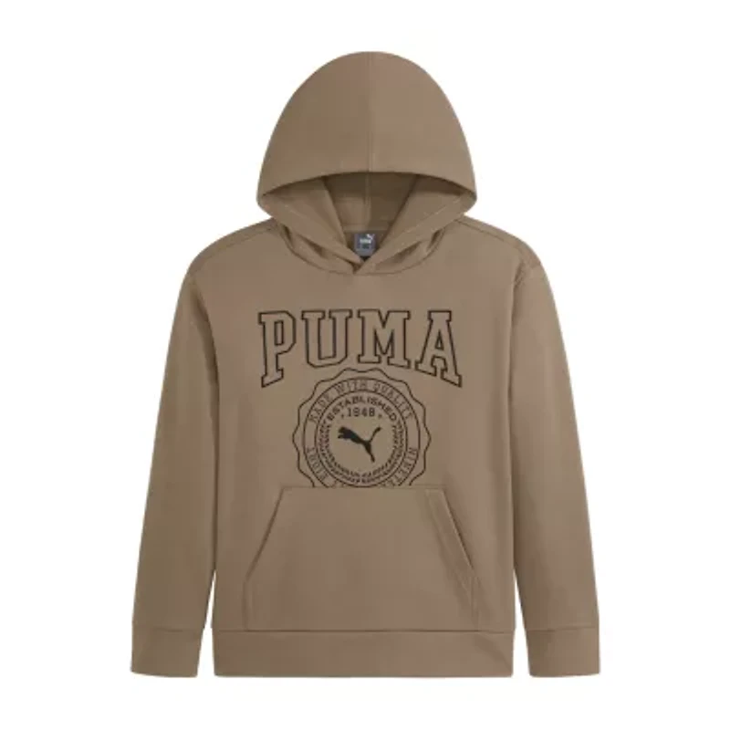 PUMA Big Kid Boys Long Sleeve Fleece Hoodie