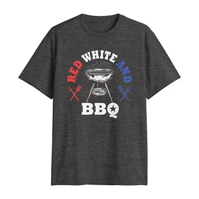 Mens Crew Neck Short Sleeve Regular Fit Big and Tall Graphic T-Shirt