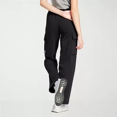 adidas Womens Straight High Rise Fleece Sweatpant