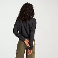 adidas 3 Stripes French Terry V Neck Sweatshirt