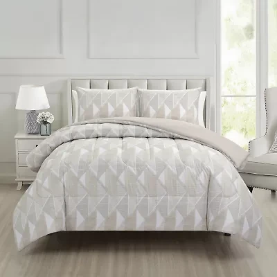 Richmond Park Calle 3-pc. Geometric Reversible Midweight Comforter Set