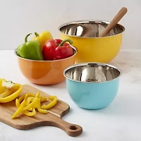Infuse Stainless Steel 3-pc. Nesting Mixing Bowl Set