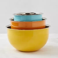 Infuse Stainless Steel 3-pc. Nesting Mixing Bowl Set