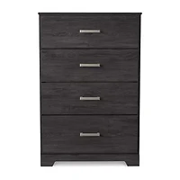 Signature Design by Ashley Belachime 4-Drawer Chest of Drawers in Charcoal