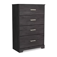 Signature Design by Ashley Belachime 4-Drawer Chest of Drawers in Charcoal