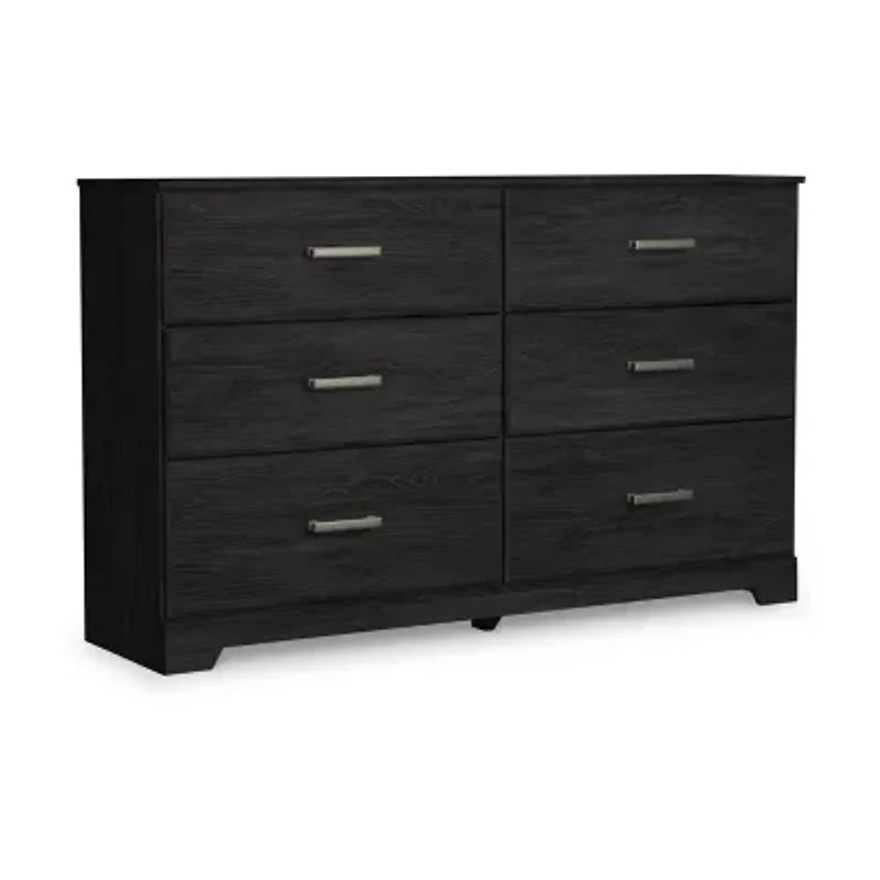 Signature Design by Ashley Belachime 6-Drawer Dresser in Charcoal