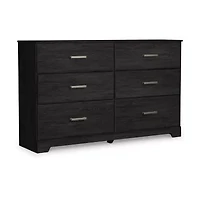 Signature Design by Ashley Belachime 6-Drawer Dresser in Charcoal