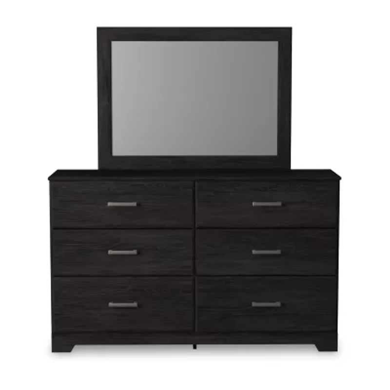 Signature Design by Ashley Belachime 42" Bedroom Dresser Mirror in Charcoal