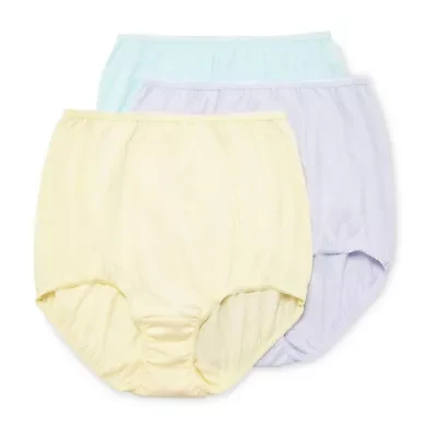 Underscore Cotton Womens 3 Pack Brief Panty 306448