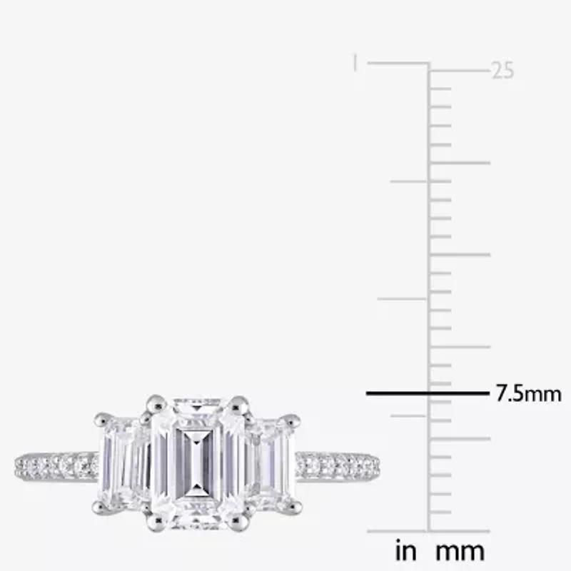 Womens 1 3/4 CT. T.W. Lab Created White Moissanite 10K Gold Engagement Ring