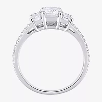 Womens 1 3/4 CT. T.W. Lab Created White Moissanite 10K Gold Engagement Ring