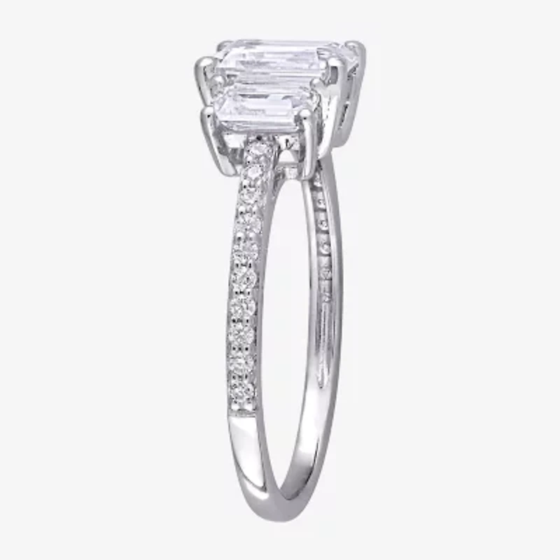 Womens 1 3/4 CT. T.W. Lab Created White Moissanite 10K Gold Engagement Ring