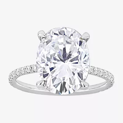 Womens 4 7/8 Ct. T.W. Lab Created White Moissanite 10K Gold Solitaire Engagement Ring