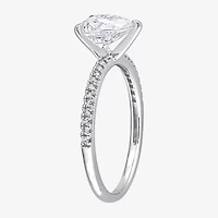 Womens 1/10 CT. T.W. Lab Created White Moissanite 14K Gold Solitaire Engagement Ring
