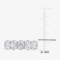 Womens 2MM 2 1/2 CT. T.W. Lab Created White Moissanite 10K Gold Eternity Band