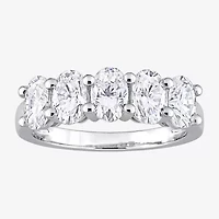 Womens 2MM 2 1/2 CT. T.W. Lab Created White Moissanite 10K Gold Eternity Band