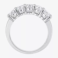 Womens 2MM 2 1/2 CT. T.W. Lab Created White Moissanite 10K Gold Eternity Band