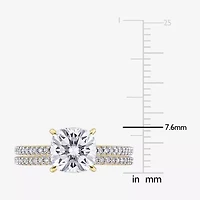 Womens 1/10 CT. T.W. Lab Created White Moissanite 14K Gold Bridal Set
