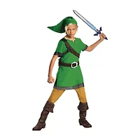 Little & Big Kid Boys Link Classic Zelda Costume