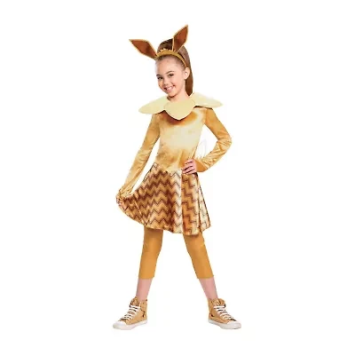 Little & Big Kid Girls Eevee Deluxe Pokeman Costume Set