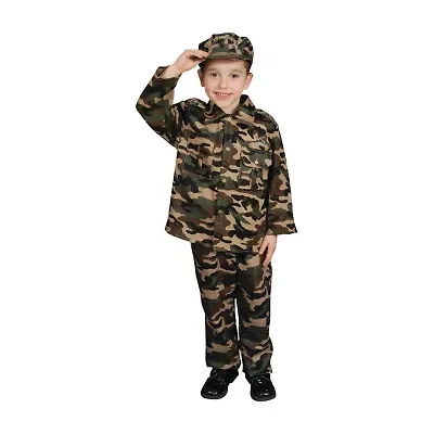 Little & Big Kid Boys Army Costume