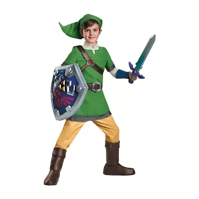 Little & Big Kid Boys Link Deluxe Zelda Costume Set