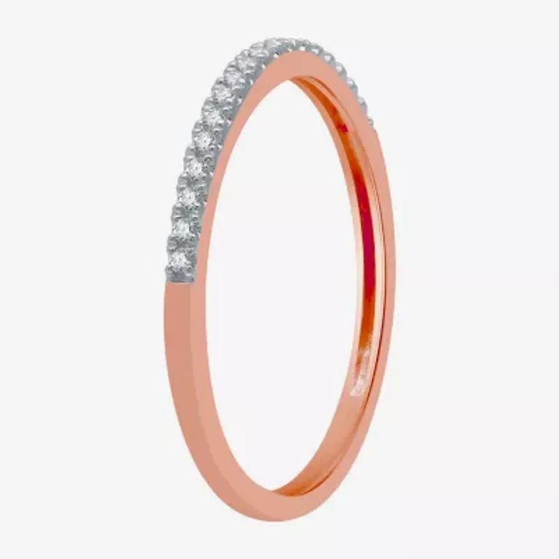 (H-I / I1) Womens 1 CT. T.W. Lab Grown White Diamond 10K Rose Gold Side Stone Halo Bridal Set